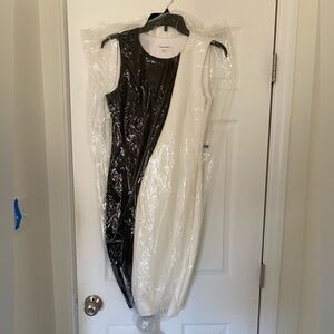 Calvin Klein Black and White Cocktail Dress